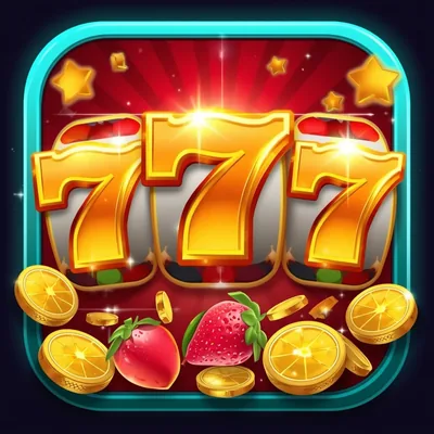 Slot Pin-Up 777 com frutas e moedas douradas